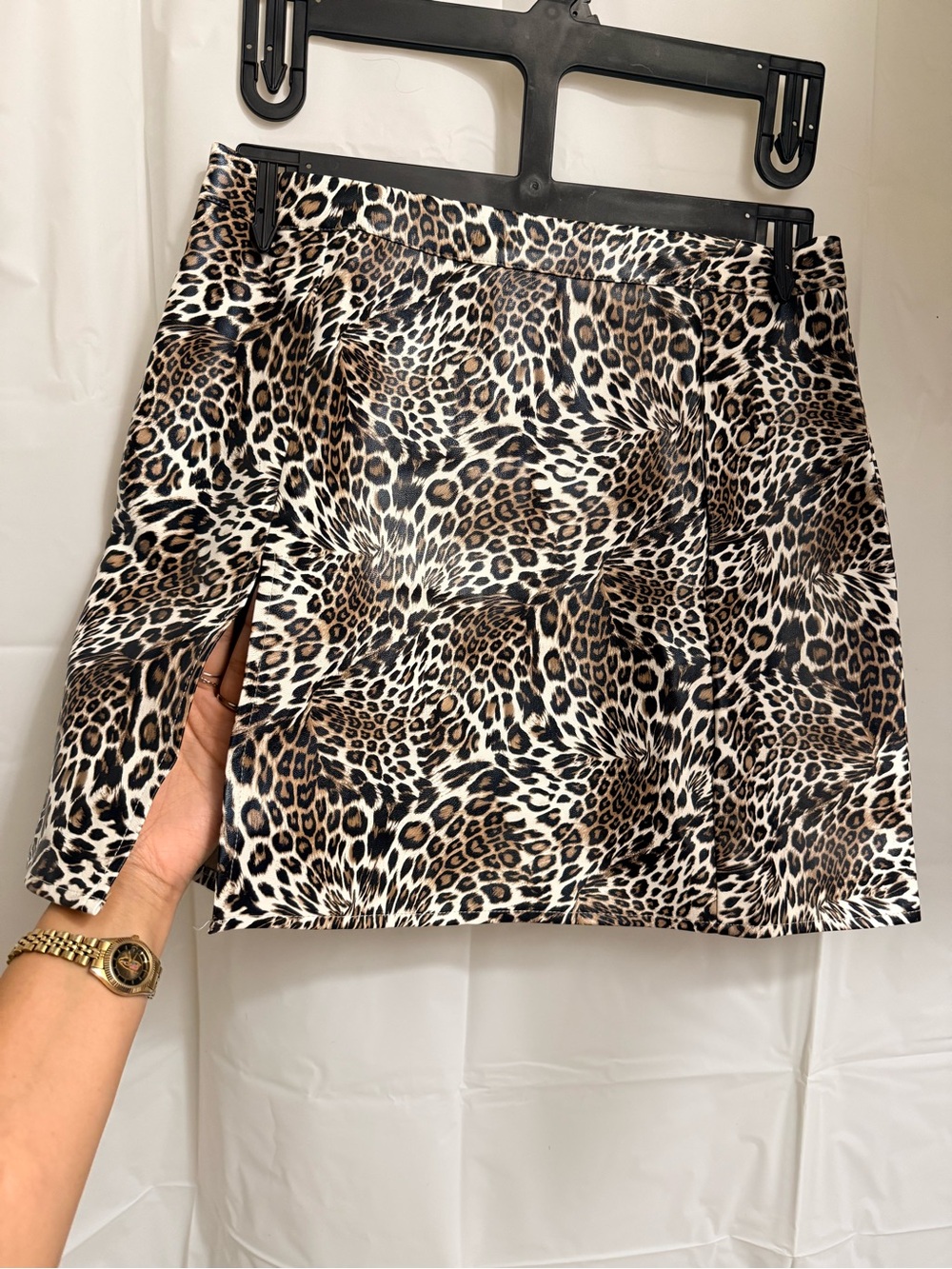 Princess Polly Leopard Print Mini Skirt - Brown/Black
